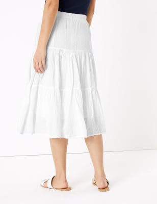 fit and flare skirt midi