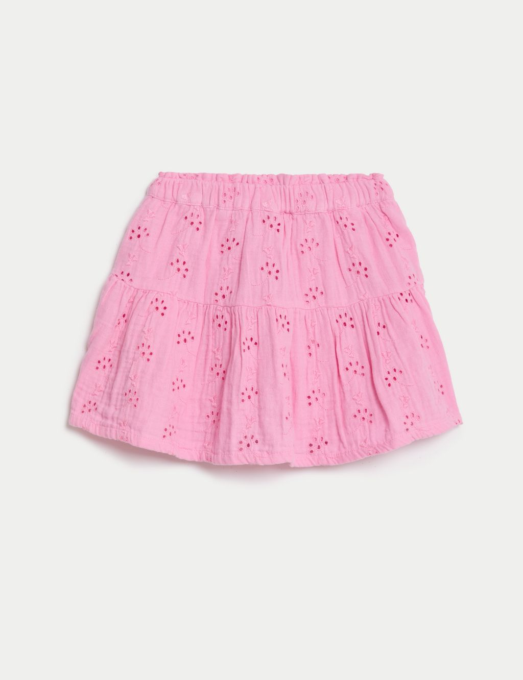 Pure Cotton Tiered Skirt (2-8 Yrs) 1 of 6