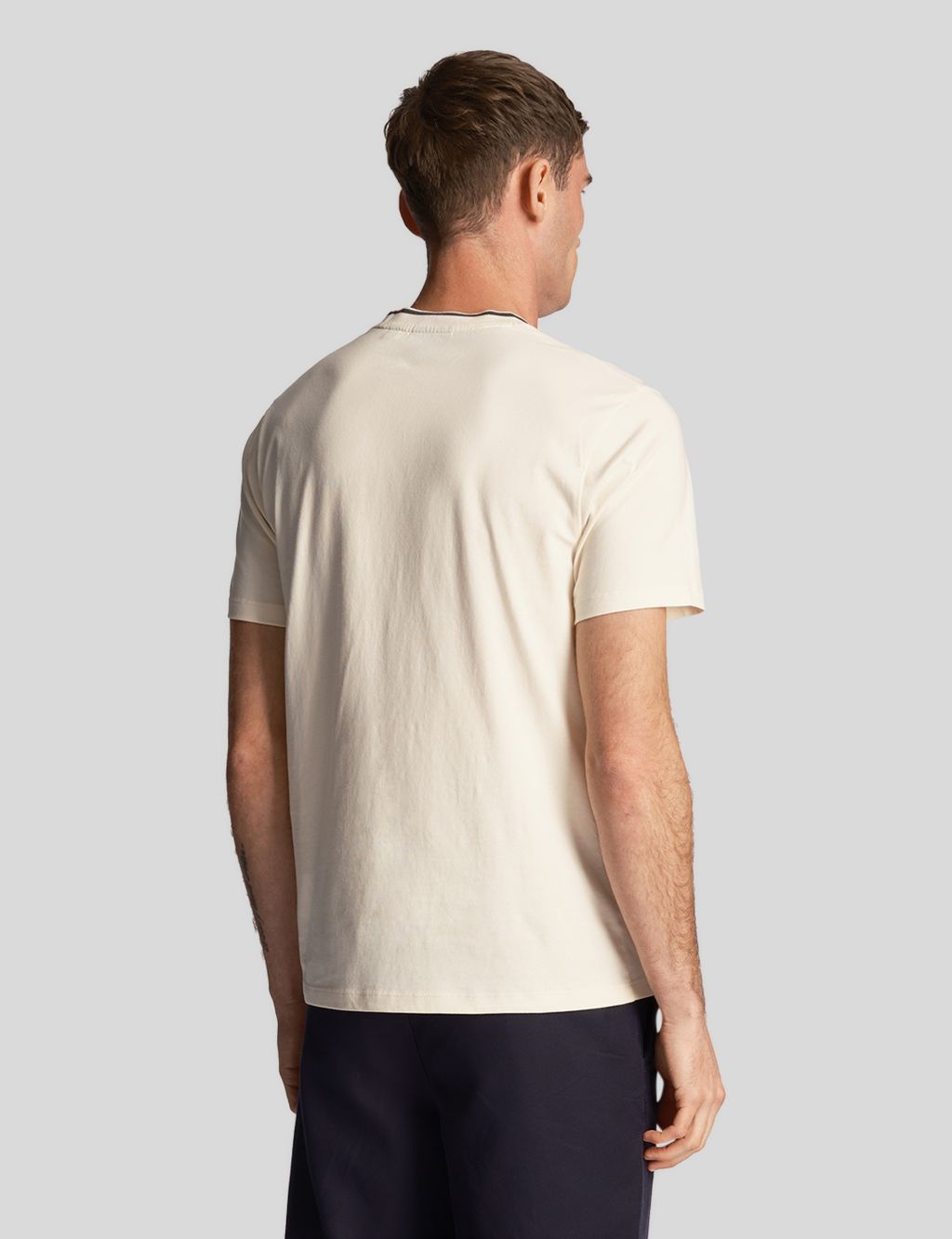 Pure Cotton Tipped Neck T-Shirt 4 of 5