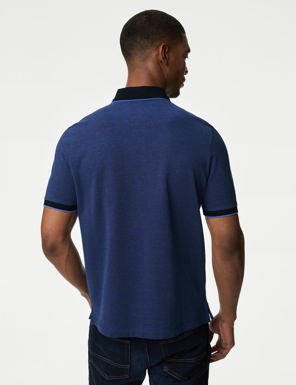 Pure Cotton Tipped Pique Shirt 5 of 5