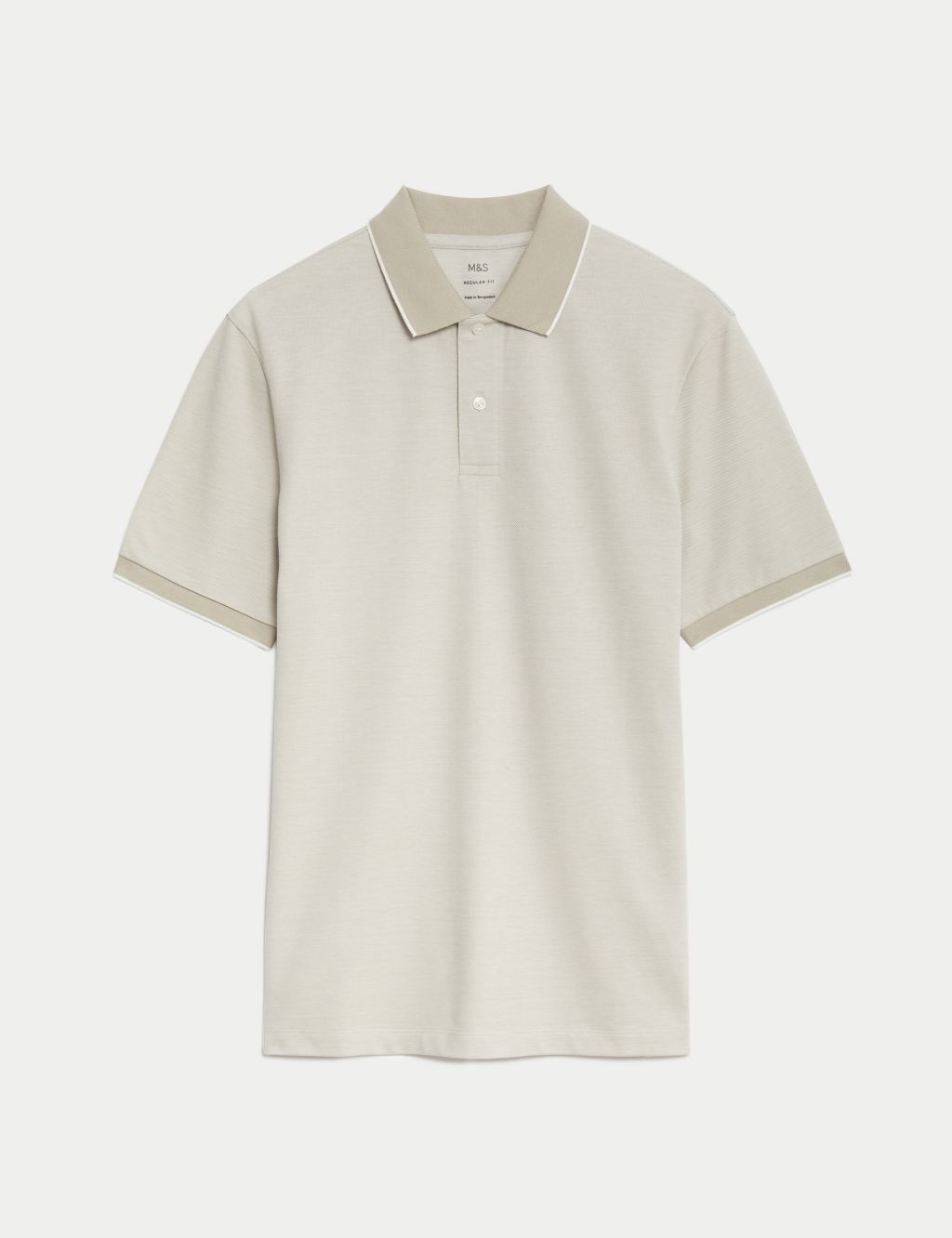 Pure Cotton Tipped Pique Shirt 1 of 5