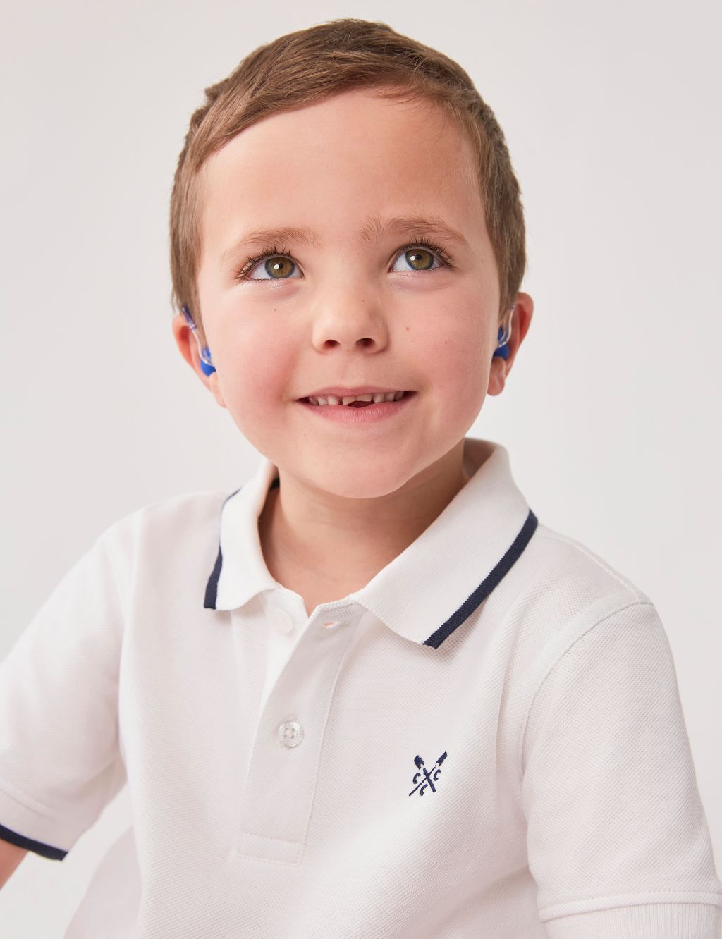 Pure Cotton Tipped Polo Shirt (3-12 Yrs) 2 of 5