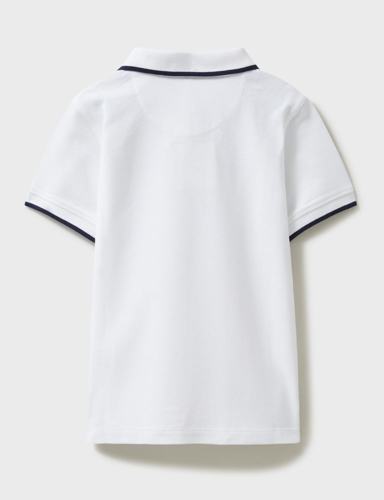 Pure Cotton Tipped Polo Shirt (3-12 Yrs) 4 of 5