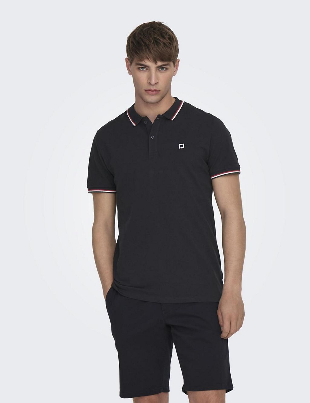 Pure Cotton Tipped Polo Shirt 3 of 7