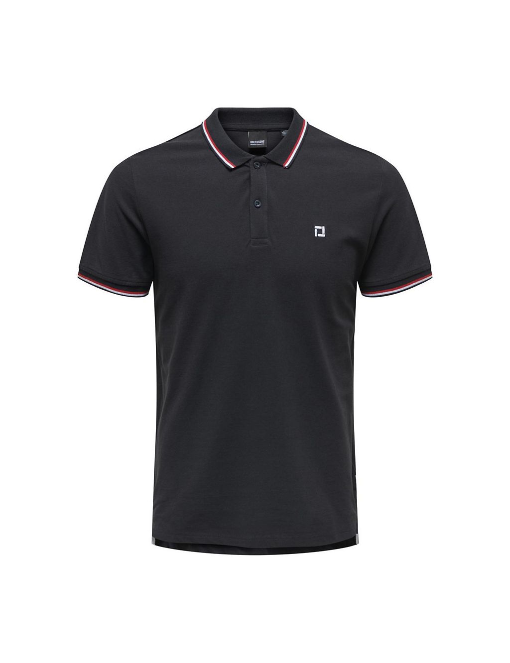 Pure Cotton Tipped Polo Shirt 1 of 7
