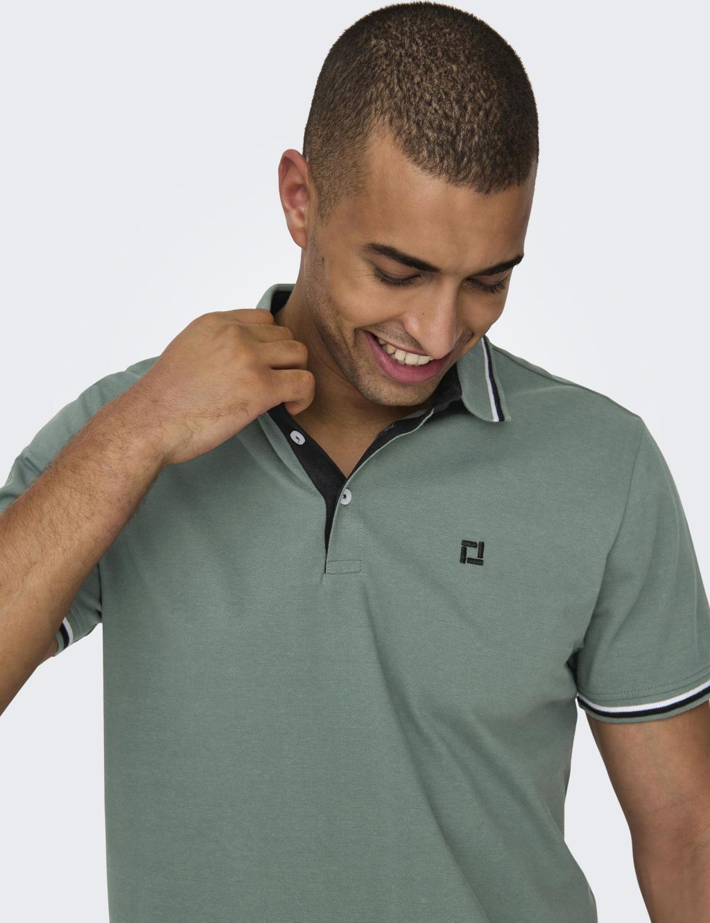 Pure Cotton Tipped Polo Shirt 7 of 7
