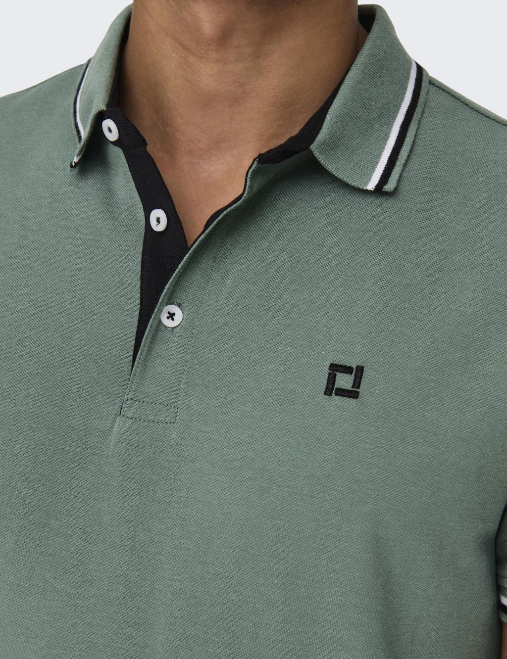 Pure Cotton Tipped Polo Shirt 4 of 7