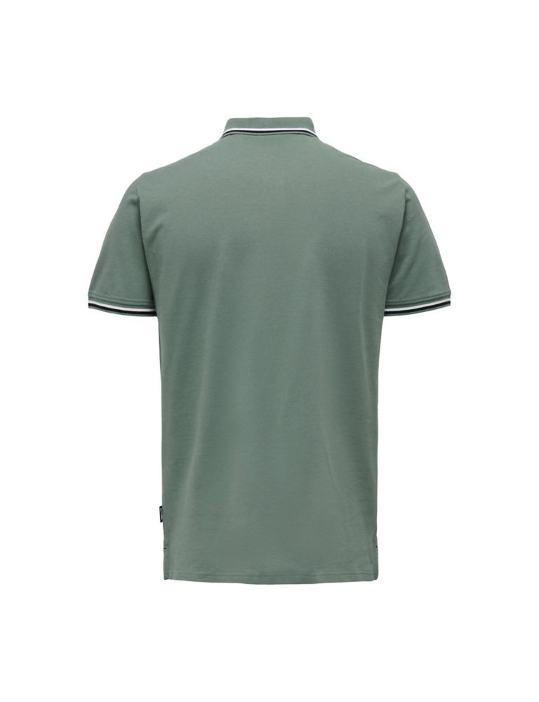 Pure Cotton Tipped Polo Shirt 7 of 7