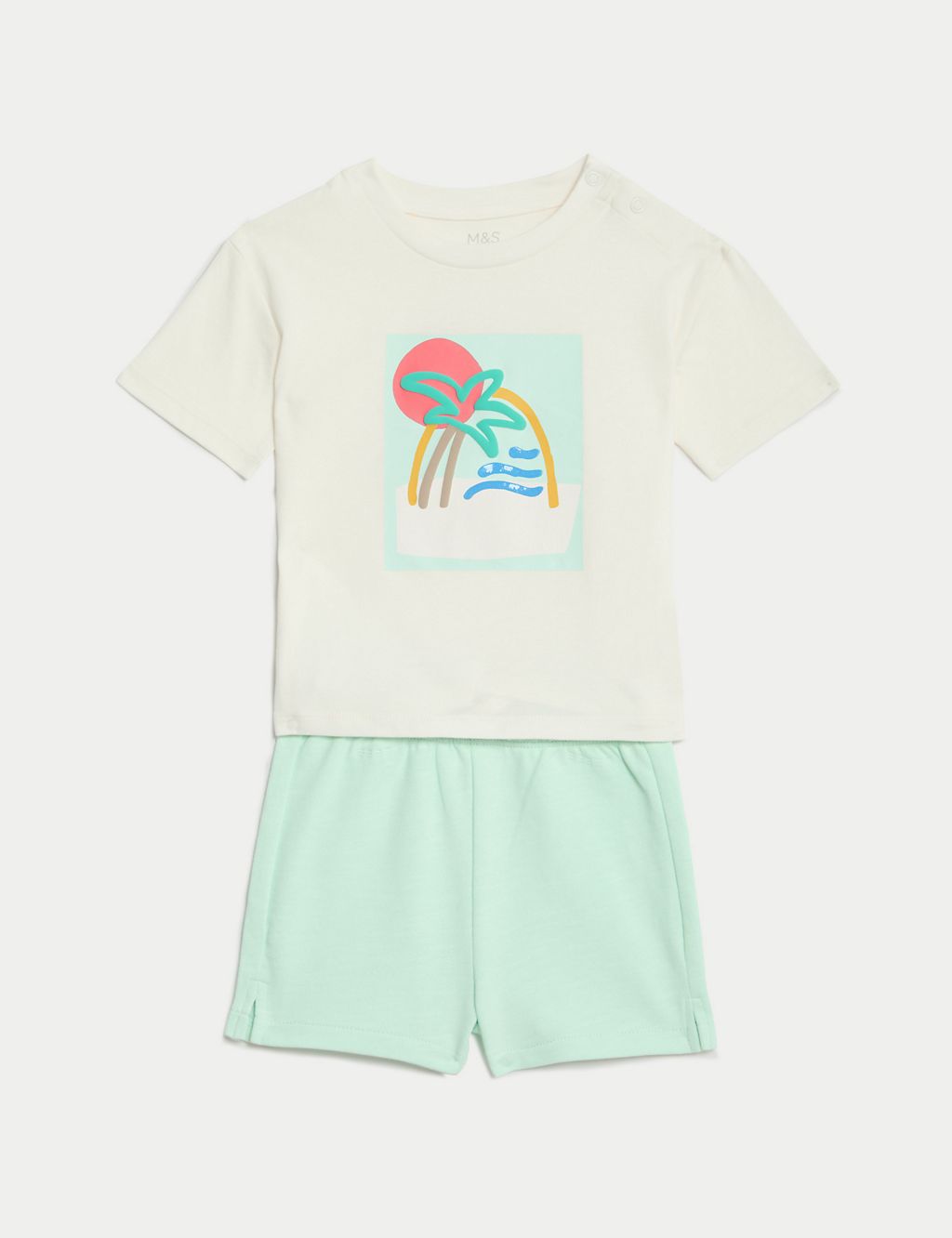 Pure Cotton Top & Bottom Outfit (0-3 Yrs) 3 of 6