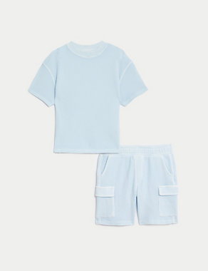 Pure Cotton Top & Bottom Outfit (2-8 Yrs) Image 2 of 5