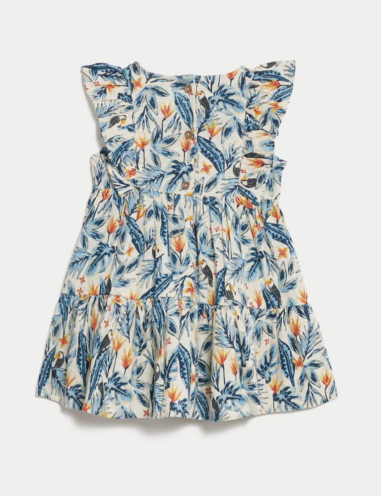 Pure Cotton Toucan Dress (0-3 Yrs) 2 of 3