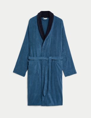 Pure Cotton Towelling Dressing Gown Image 1 of 1