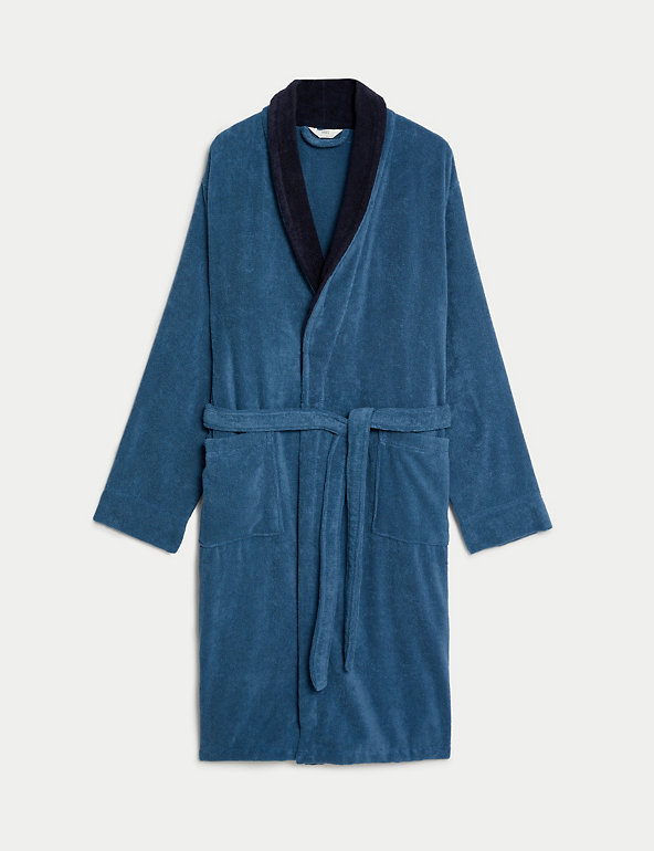 Pure Cotton Towelling Dressing Gown Image 1 of 1