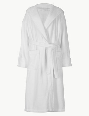 Pure Cotton Towelling Dressing Gown Image 2 of 5