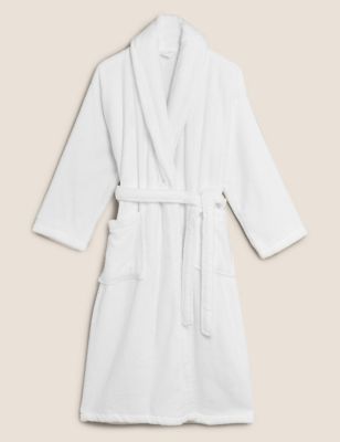 Pure Cotton Towelling Dressing Gown M S Collection M S