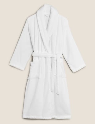 long cotton dressing gown