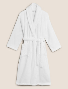 Pure Cotton Towelling Dressing Gown Image 2 of 5
