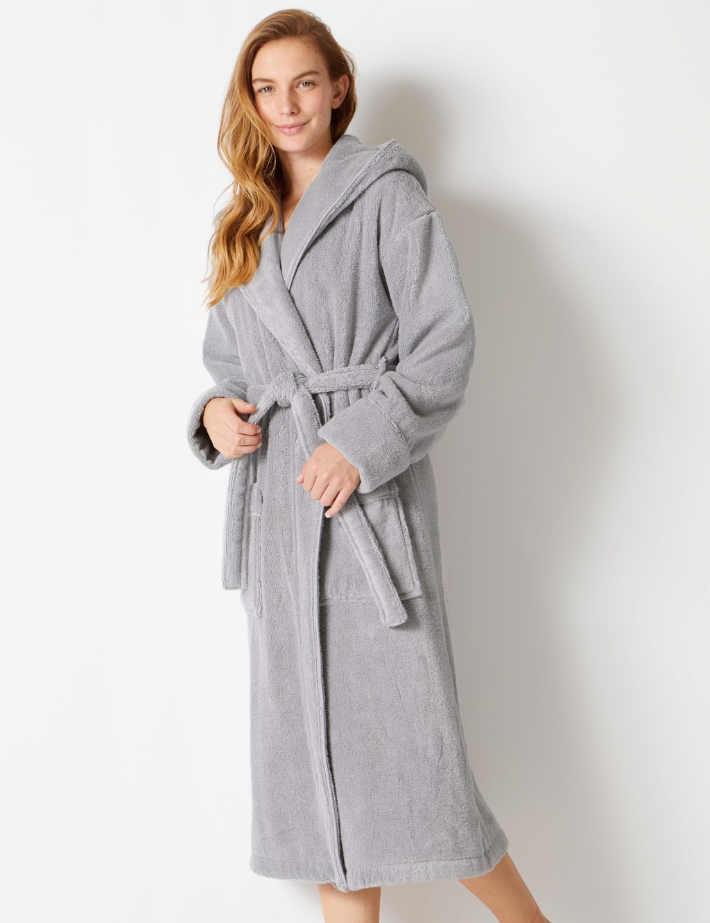 m & s towelling robe
