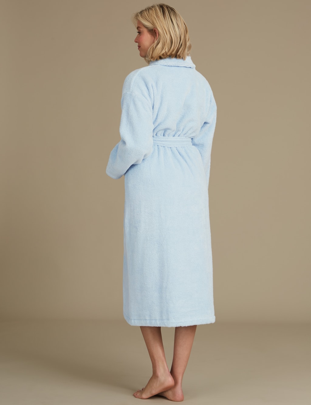 Pure Cotton Towelling Dressing Gown M&S Collection M&S