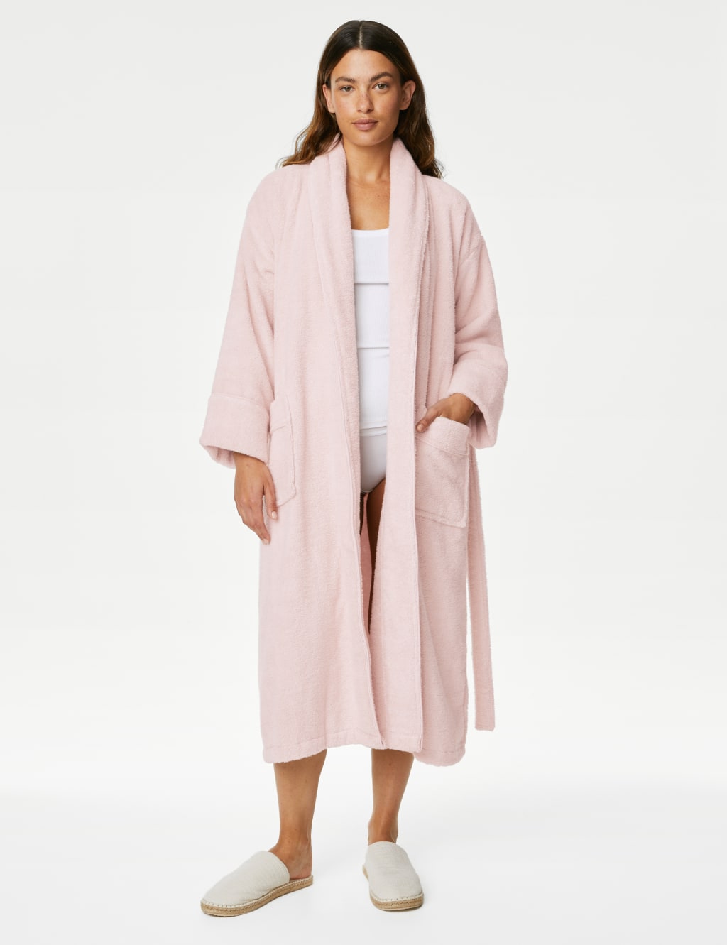 Pure Cotton Towelling Dressing Gown Body by M&S M&S