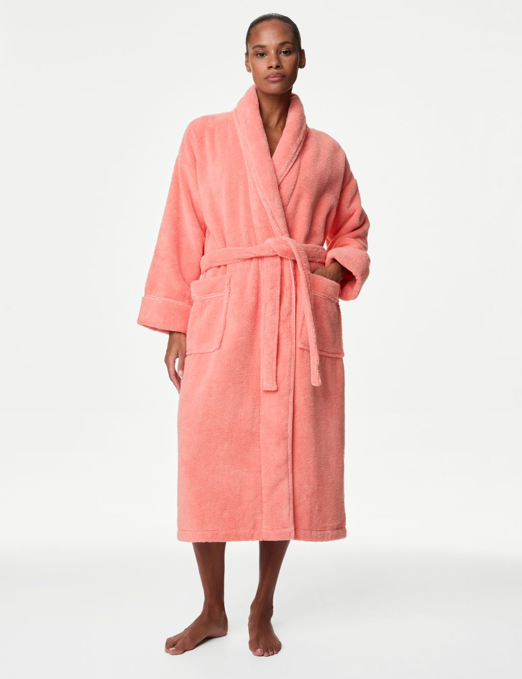 Pure Cotton Towelling Dressing Gown 3 of 5