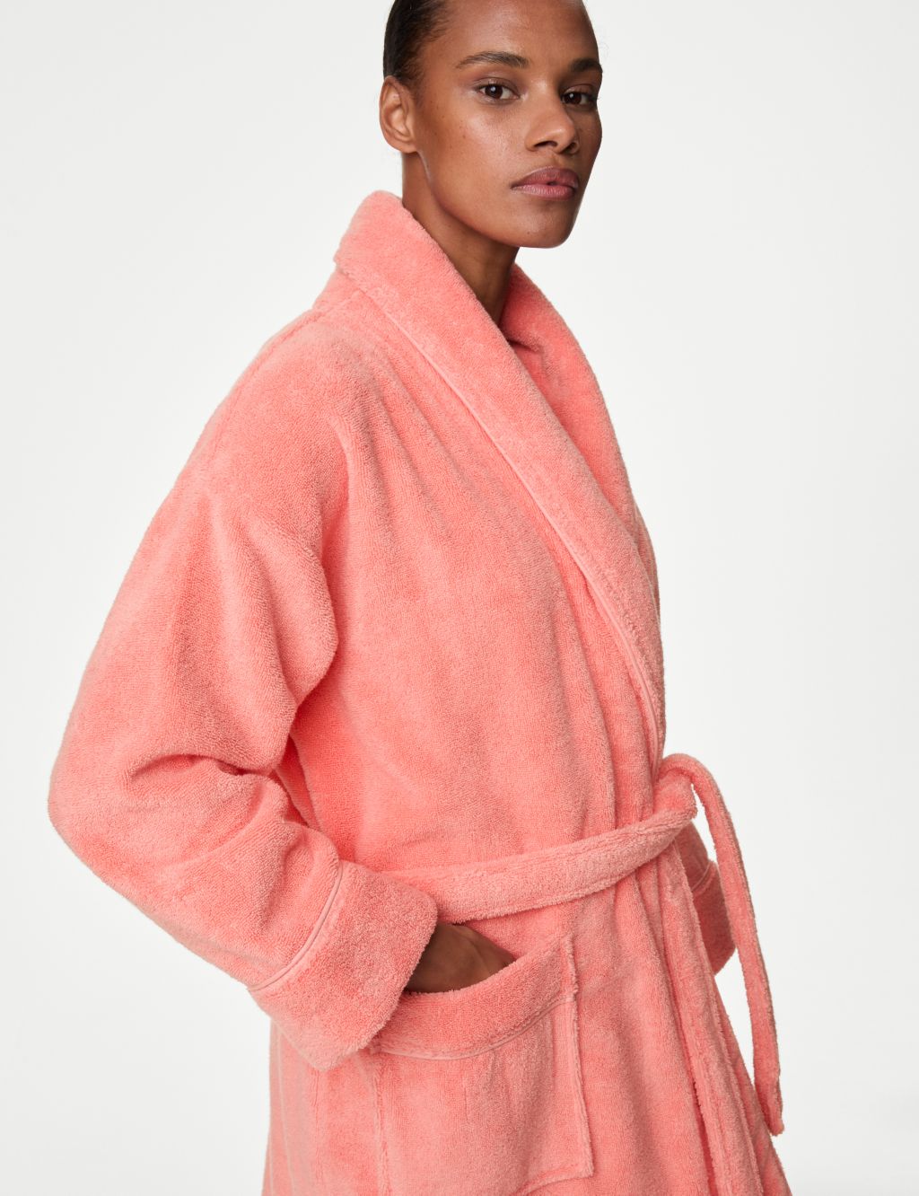 Pure Cotton Towelling Dressing Gown 4 of 5