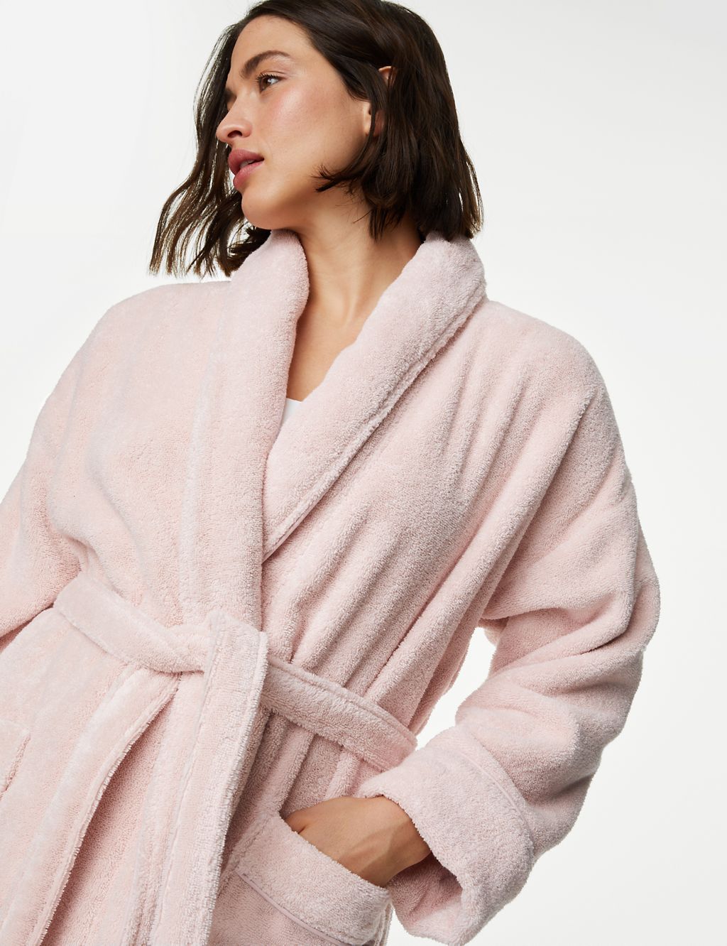 Pure Cotton Towelling Dressing Gown 4 of 5