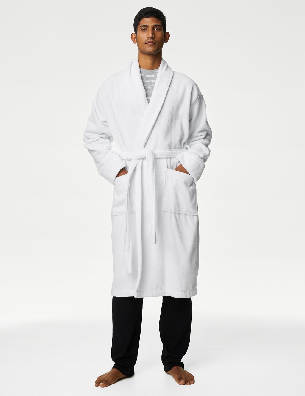 Pure Cotton Towelling Dressing Gown 3 of 6