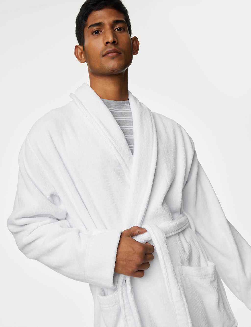 Pure Cotton Towelling Dressing Gown 2 of 6