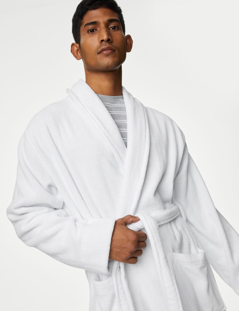 Pure Cotton Towelling Dressing Gown 3 of 6
