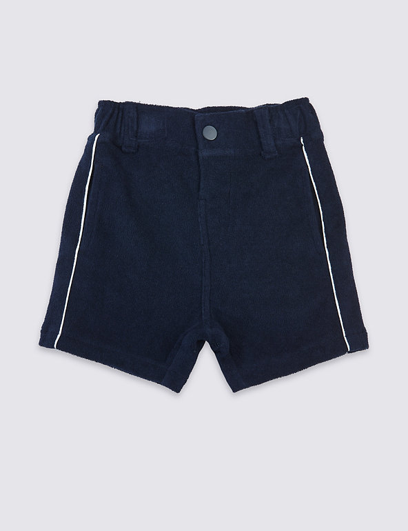 Pure Cotton Towelling Shorts (3 Months - 7 Years) Image 1 of 1