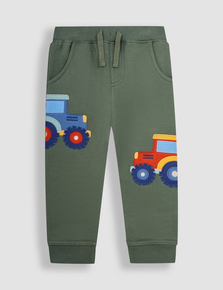 Pure Cotton Tractor Joggers (6 Mths-5 Yrs) 2 of 4