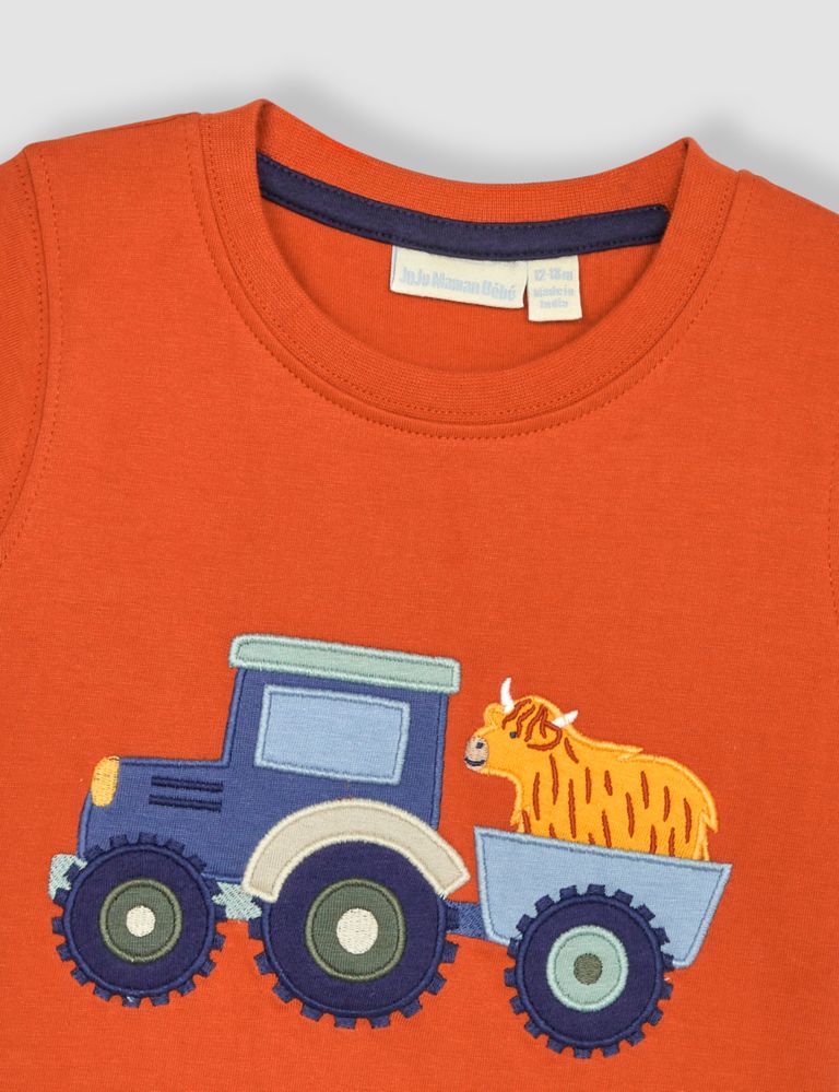 Pure Cotton Tractor T-Shirt (6 Mths-5 Yrs) 2 of 3