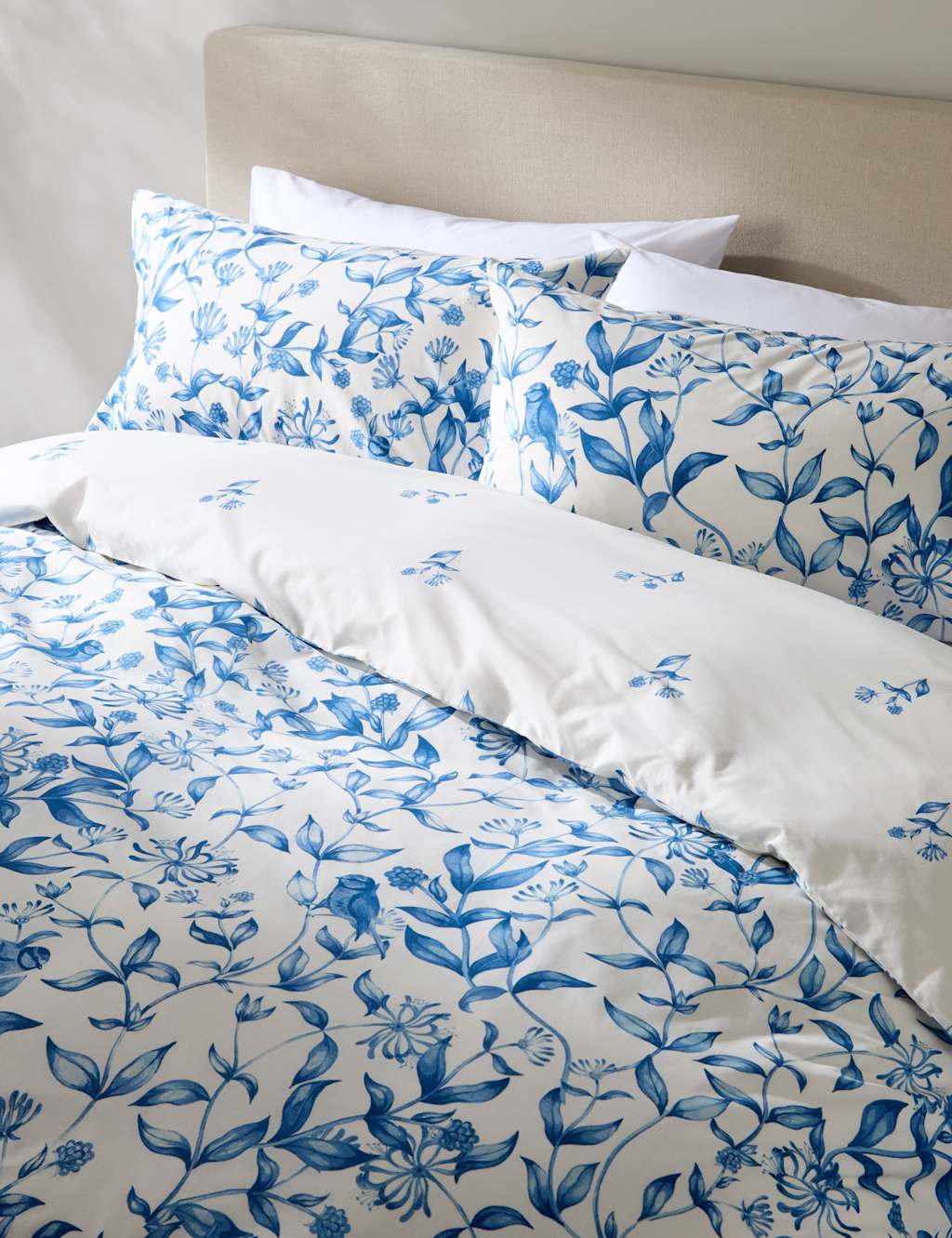 Pure Cotton Trailing Leaf Bedding Set 3 of 4