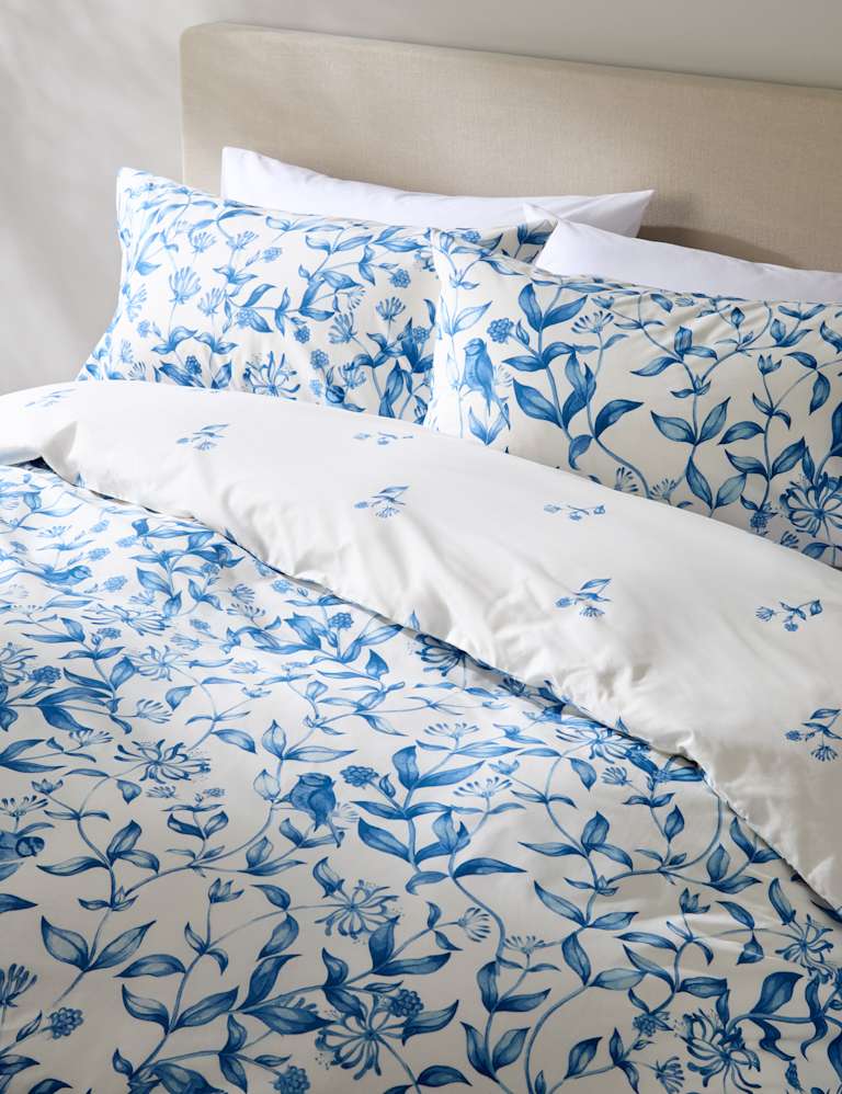 Pure Cotton Trailing Leaf Bedding Set 1 of 4