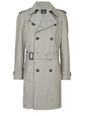 Pure Cotton Trench Mac with Stormwear™ Image 2 of 7