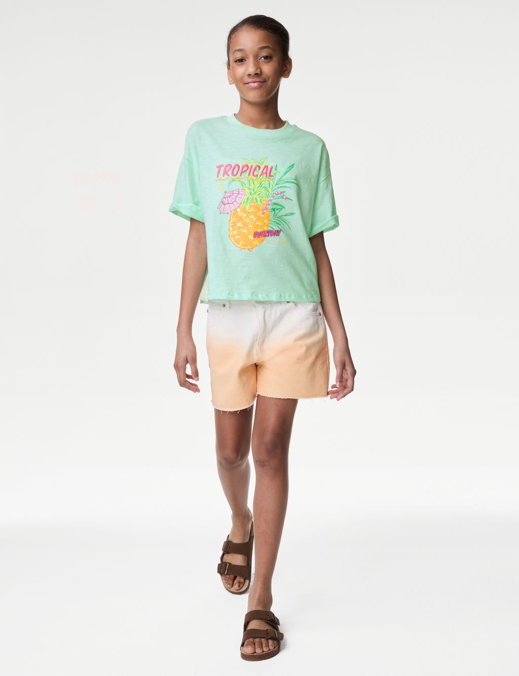 Pure Cotton Tropical Graphic T-Shirt (6-16 Yrs) 2 of 6
