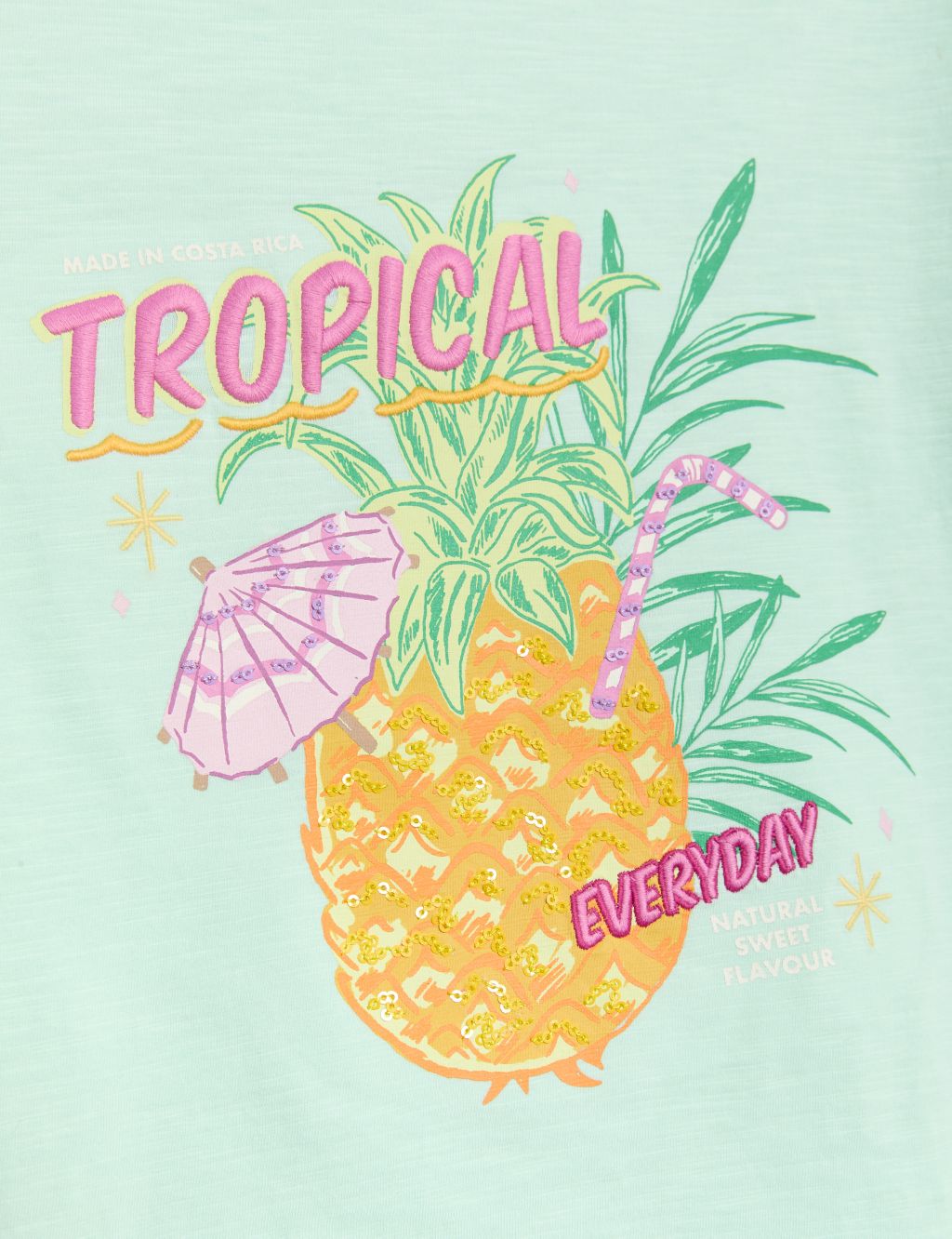 Pure Cotton Tropical Graphic T-Shirt (6-16 Yrs) 5 of 6