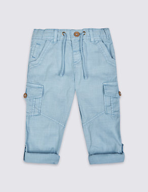 Pure Cotton Trousers (3 Months - 5 Years) Image 2 of 5