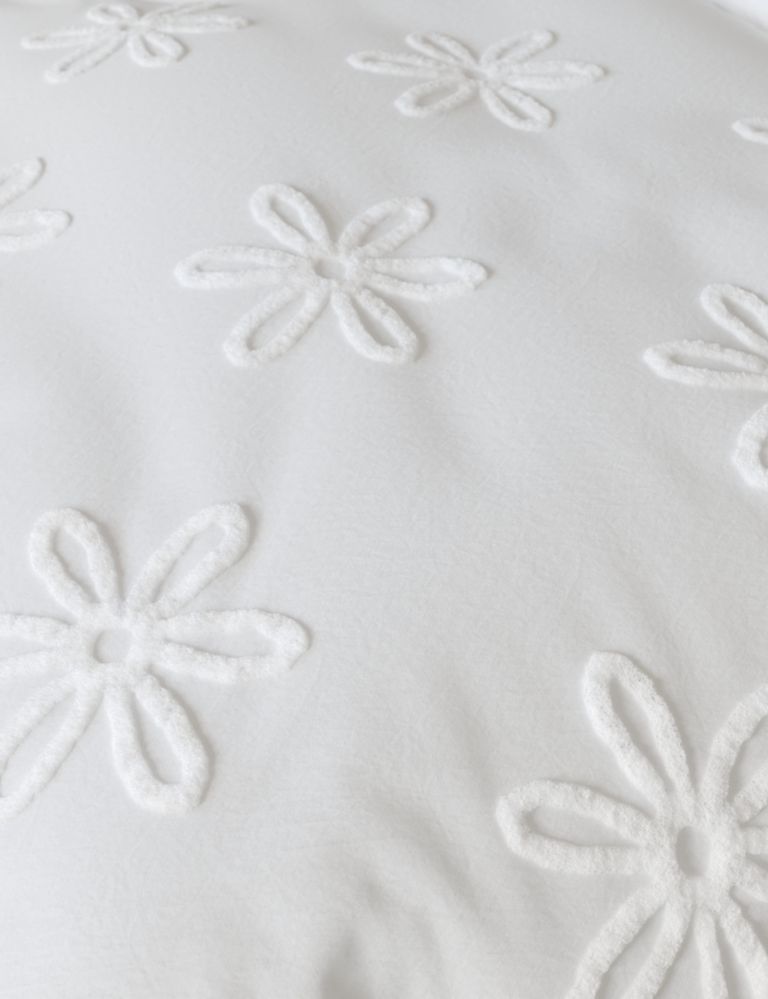 Pure Cotton Tufted Floral Bedding Set 3 of 4