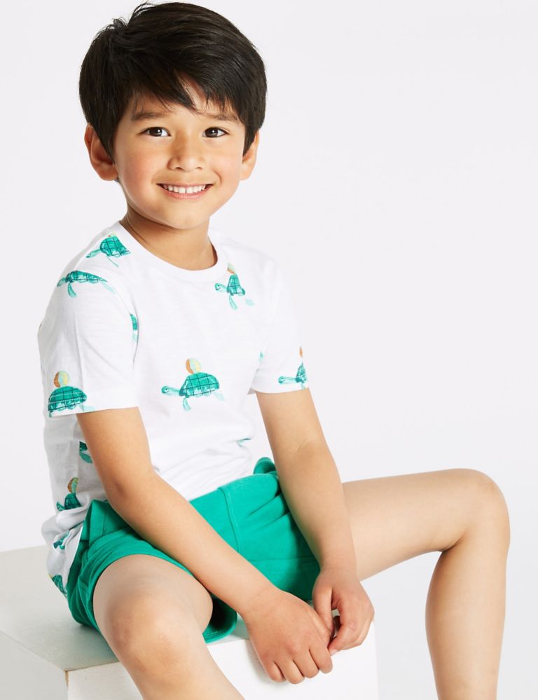 Pure Cotton Turtle T-Shirt (3 Months - 7 Years) 1 of 3