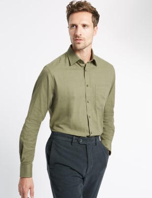marks and spencer twill shirt