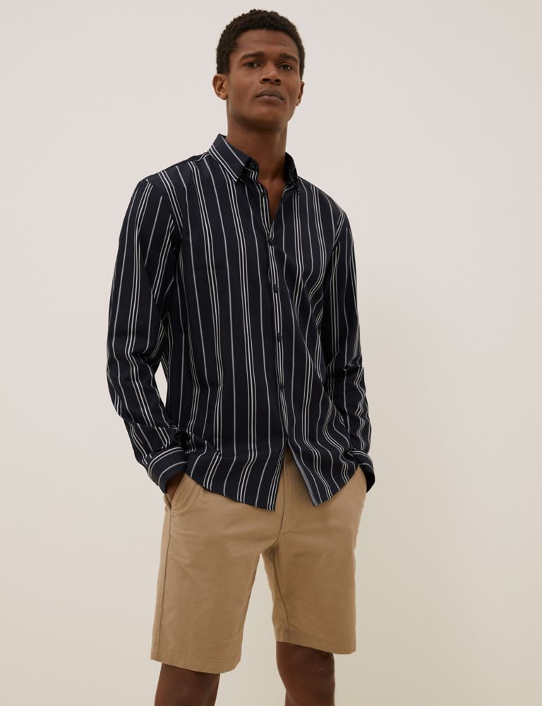 Pure Cotton Twill Striped Shirt 4 of 7