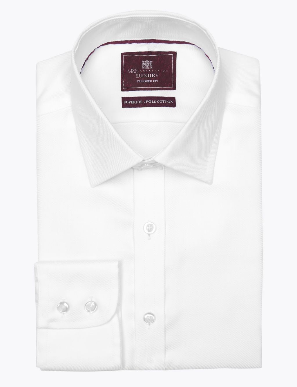 Pure Cotton Twill Tailored Fit Shirt 1 of 5