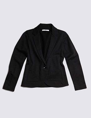 Pure Cotton Twin Pocket Blazer (5-14 Years) Image 2 of 3