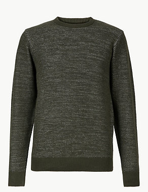 Pure Cotton Two Tone Jumper Image 2 of 4