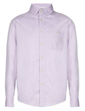 Pure Cotton Two Tone Shirt Image 2 of 3