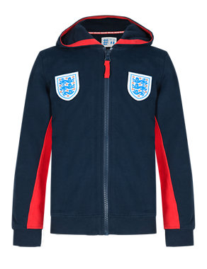 Pure Cotton Umbro 3 Lions Hooded Sweat Top (5-14 Years) Image 2 of 5