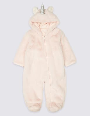 Pure Cotton Unicorn Pramsuit M S