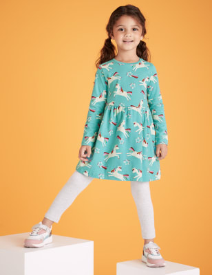 Unicorn deals print dress